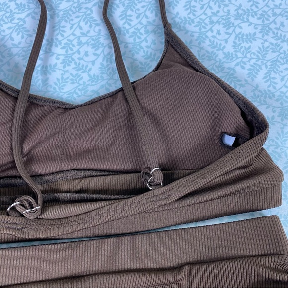 Matte Collection Brown Chocolate Ribbed Bikini Set. love it but didn’t fit - Picture 10 of 10